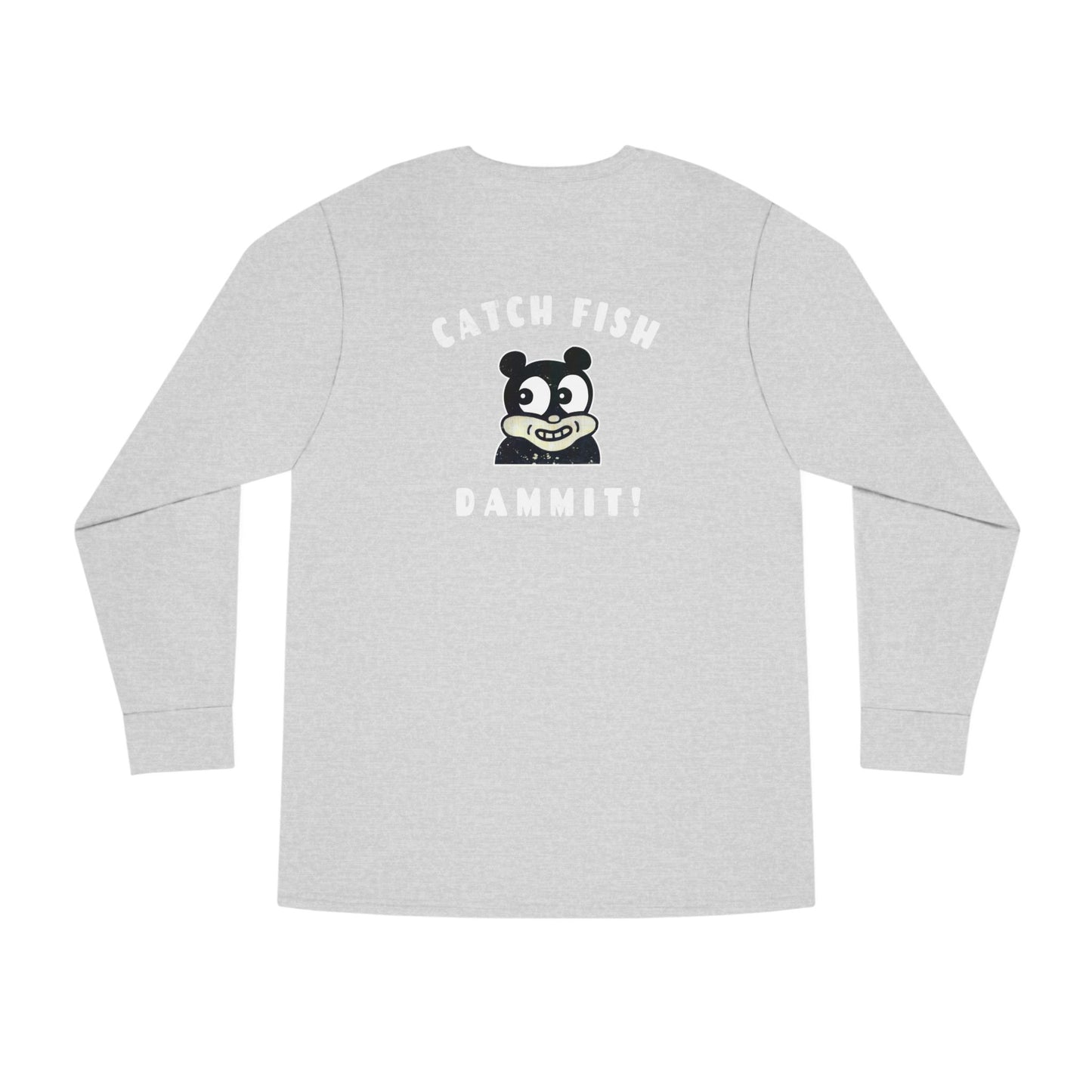 Damn Catch Fish Long Sleeve Crewneck Tee