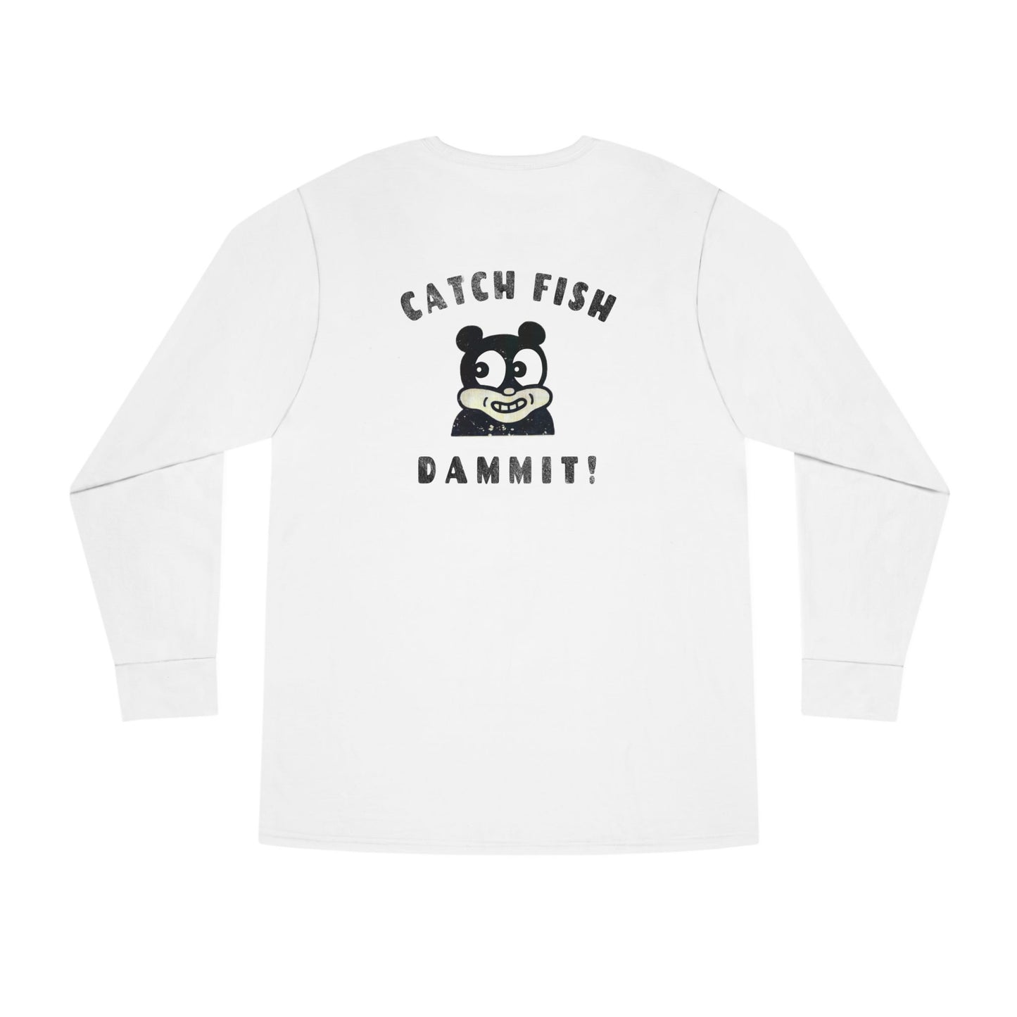 Damn Catch Fish Long Sleeve Crewneck Tee