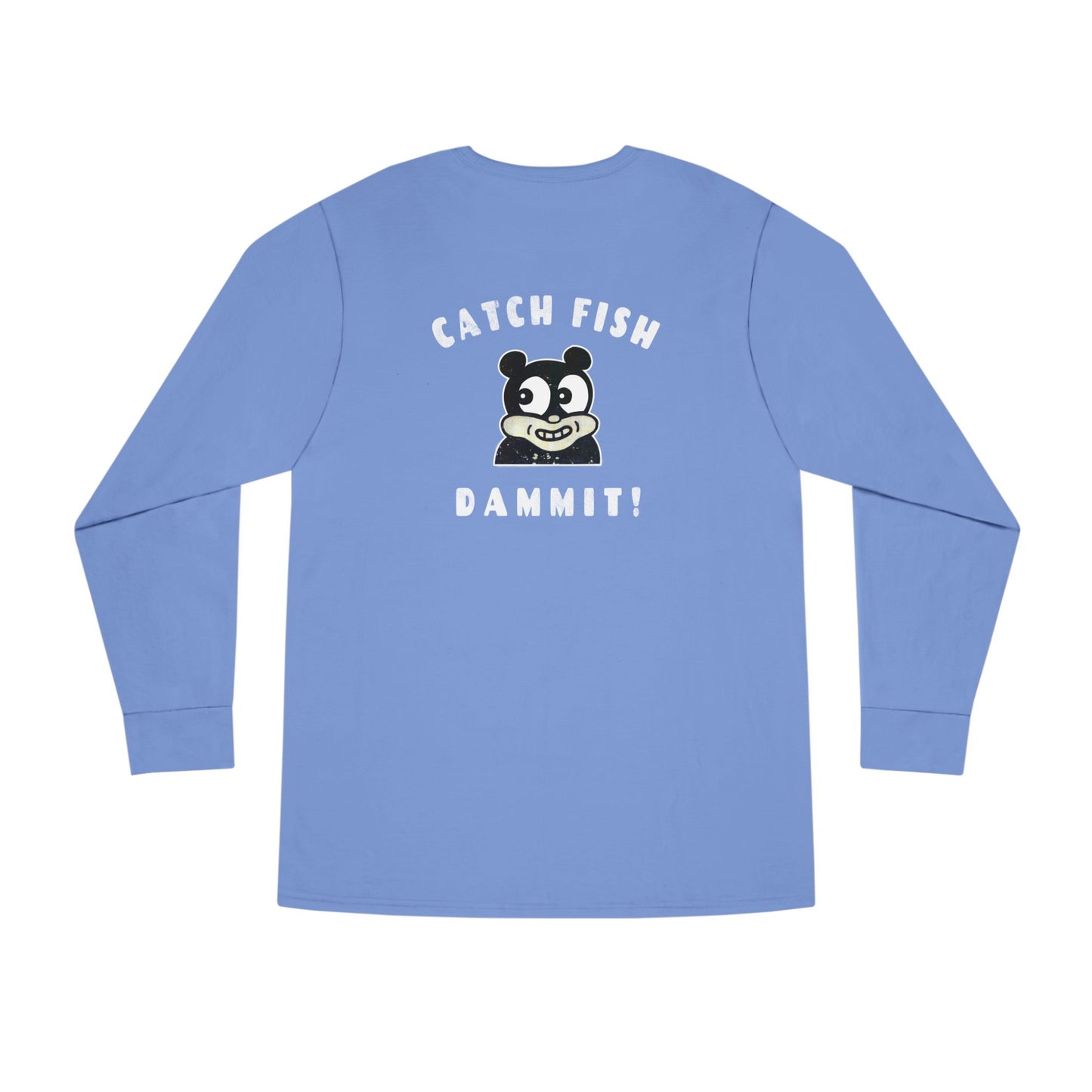 Damn Catch Fish Long Sleeve Crewneck Tee