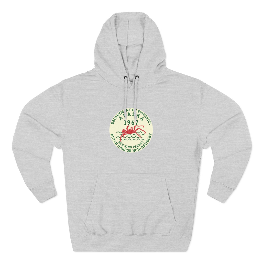 Red King Permit Three-Panel Fleece Hoodie