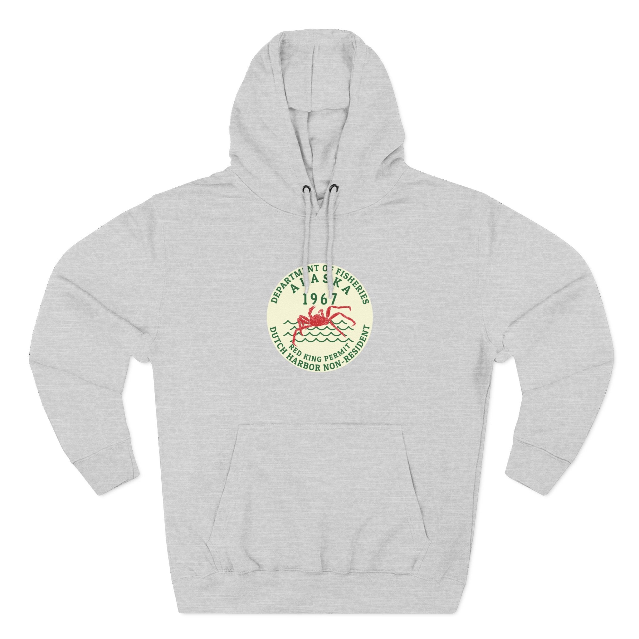 Red King Permit Three-Panel Fleece Hoodie