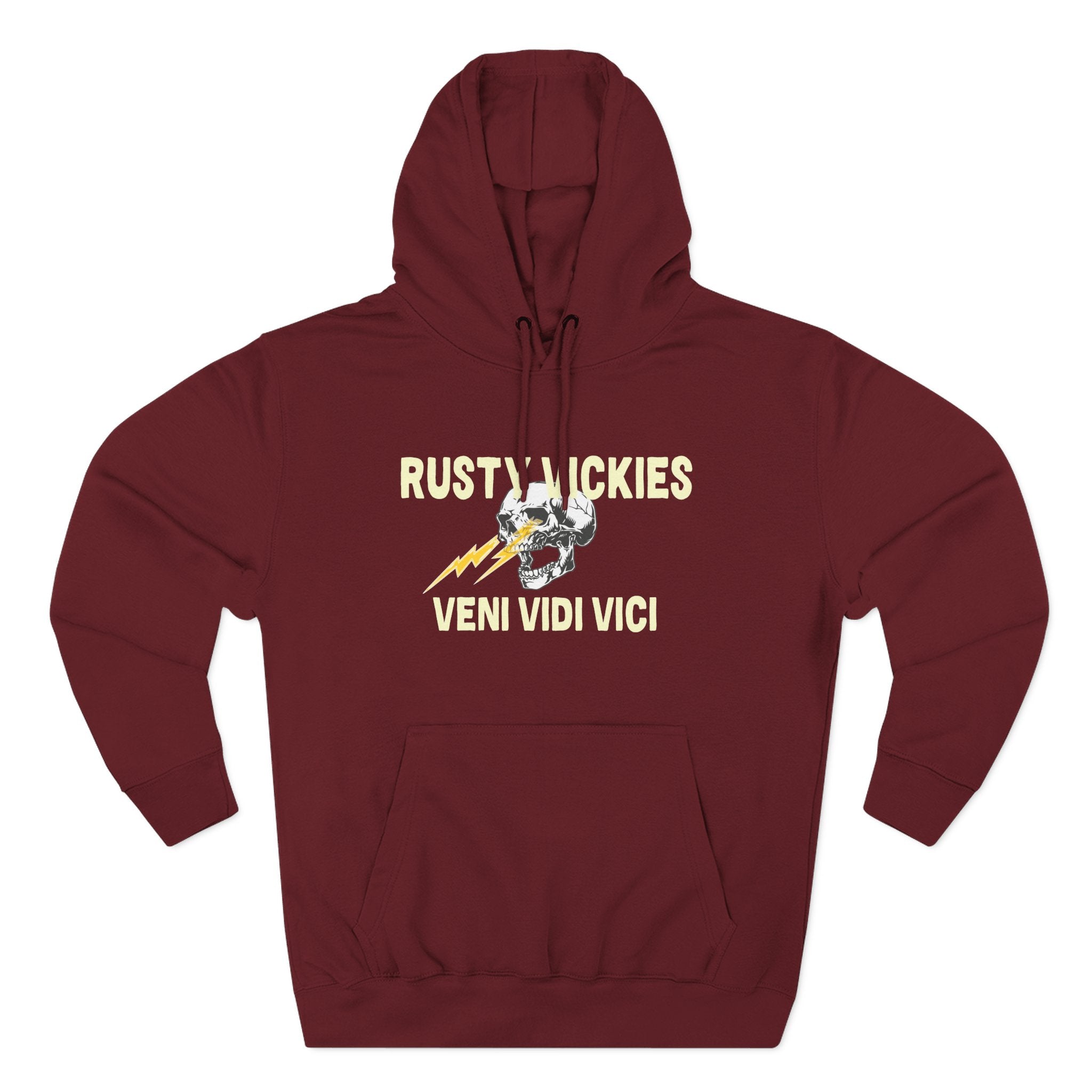 Rusty Vickie Three-Panel Fleece Hoodie