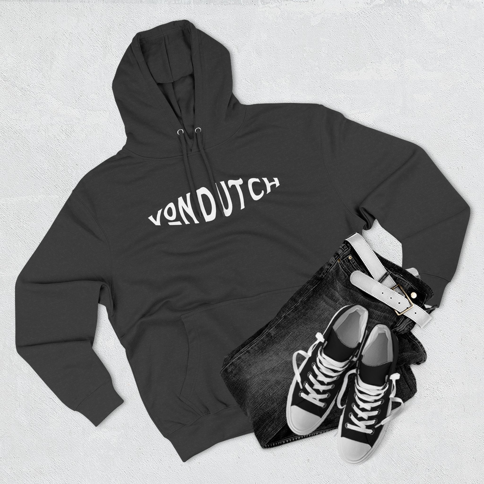 Von Dutch Three-Panel Fleece Hoodie