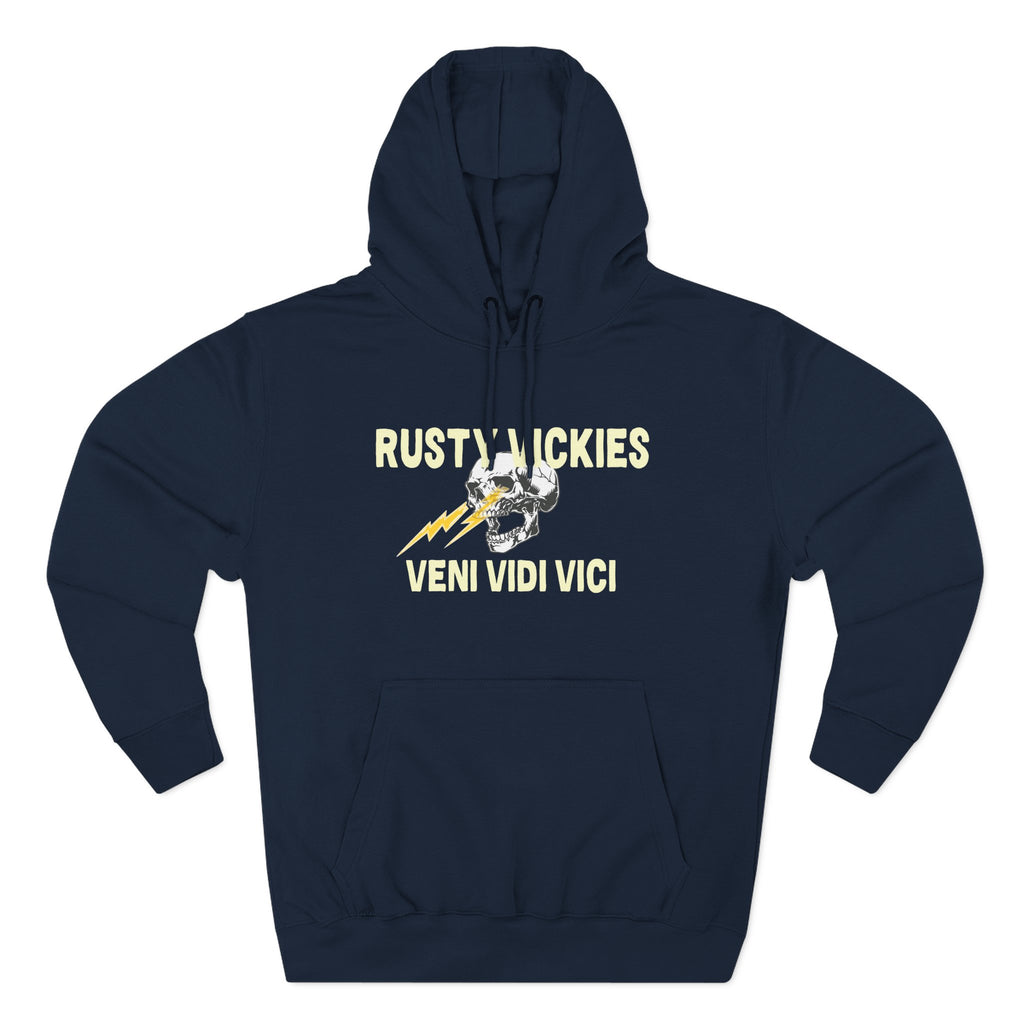Rusty Vickie Three-Panel Fleece Hoodie