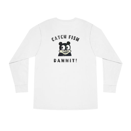Damn Catch Fish Long Sleeve Crewneck Tee