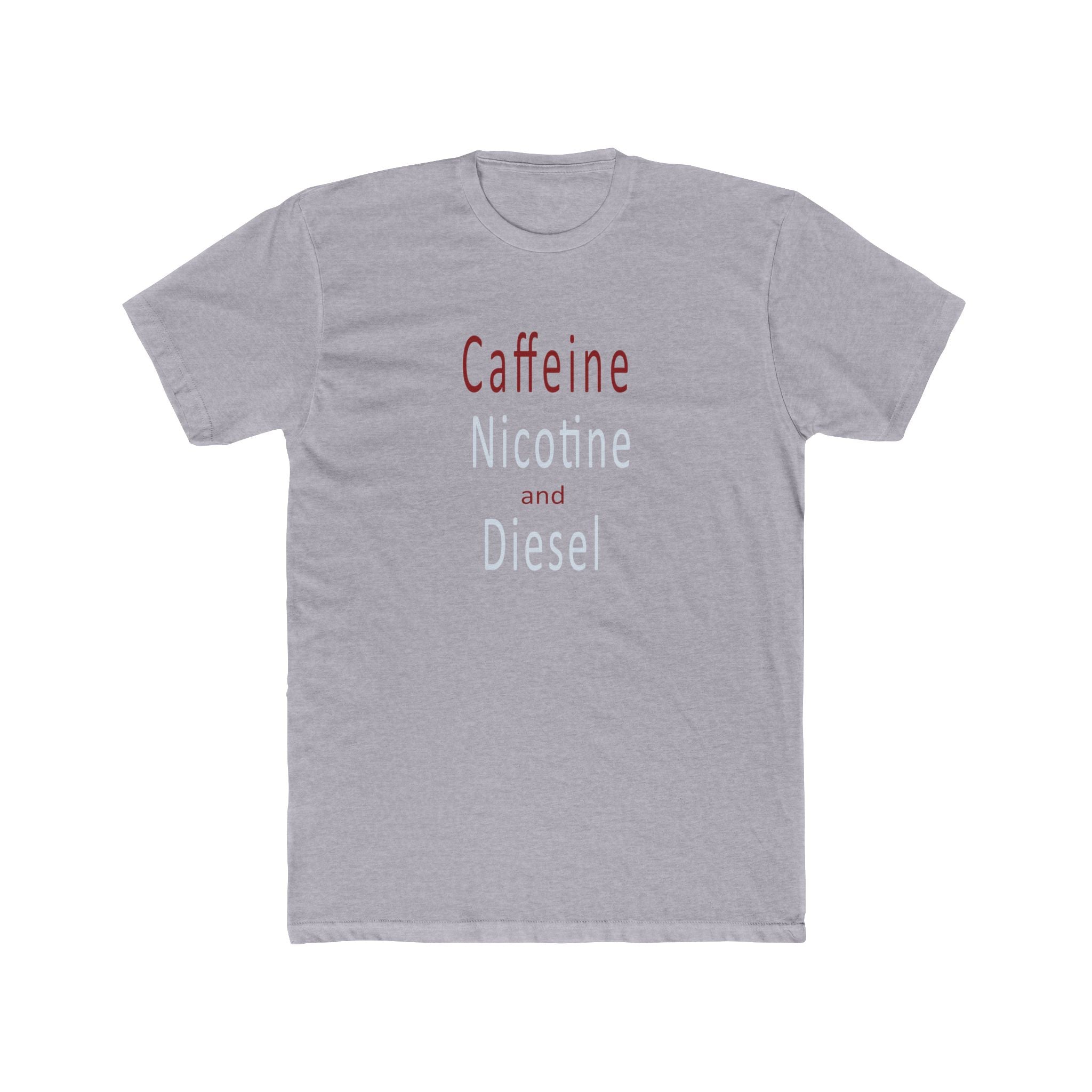 Caffeine and Diesel Unisex Cotton Crew Tee