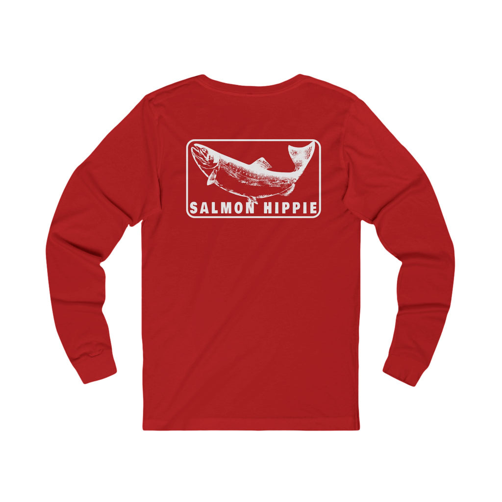 Salmon Hippie Unisex Jersey Long Sleeve Tee 54N