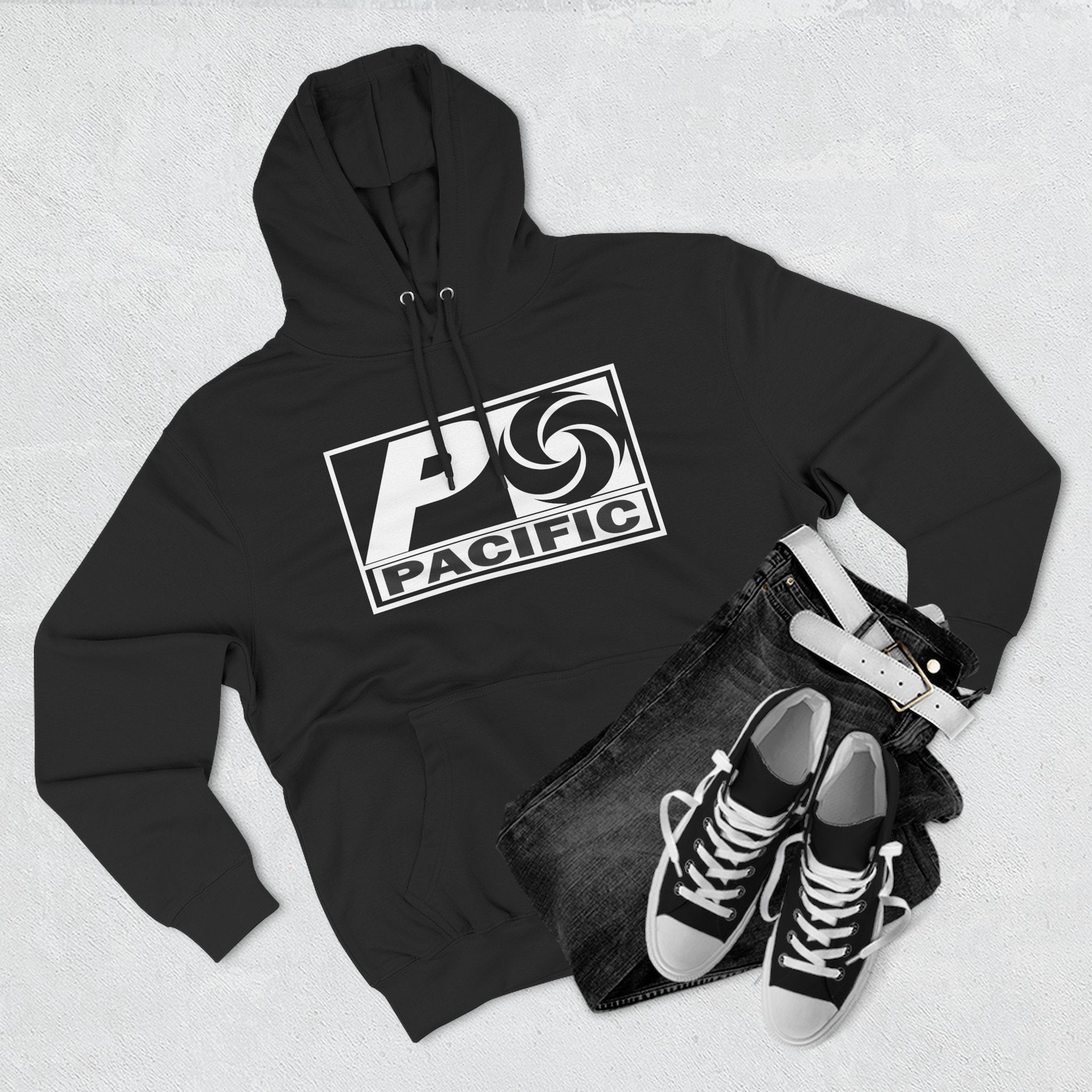 Pacific Swirl Three-Panel Fleece Hoodie 54N
