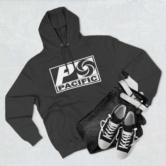Pacific Swirl Three-Panel Fleece Hoodie