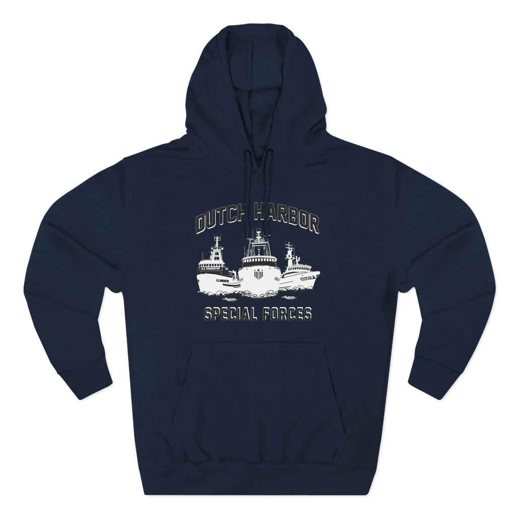 Dutch Special Forces GreyThree-Panel Fleece Hoodie 54N