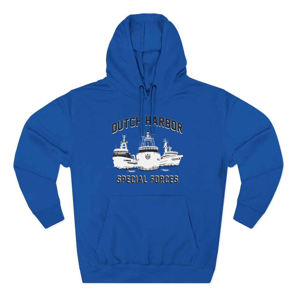 Dutch Special Forces GreyThree-Panel Fleece Hoodie 54N