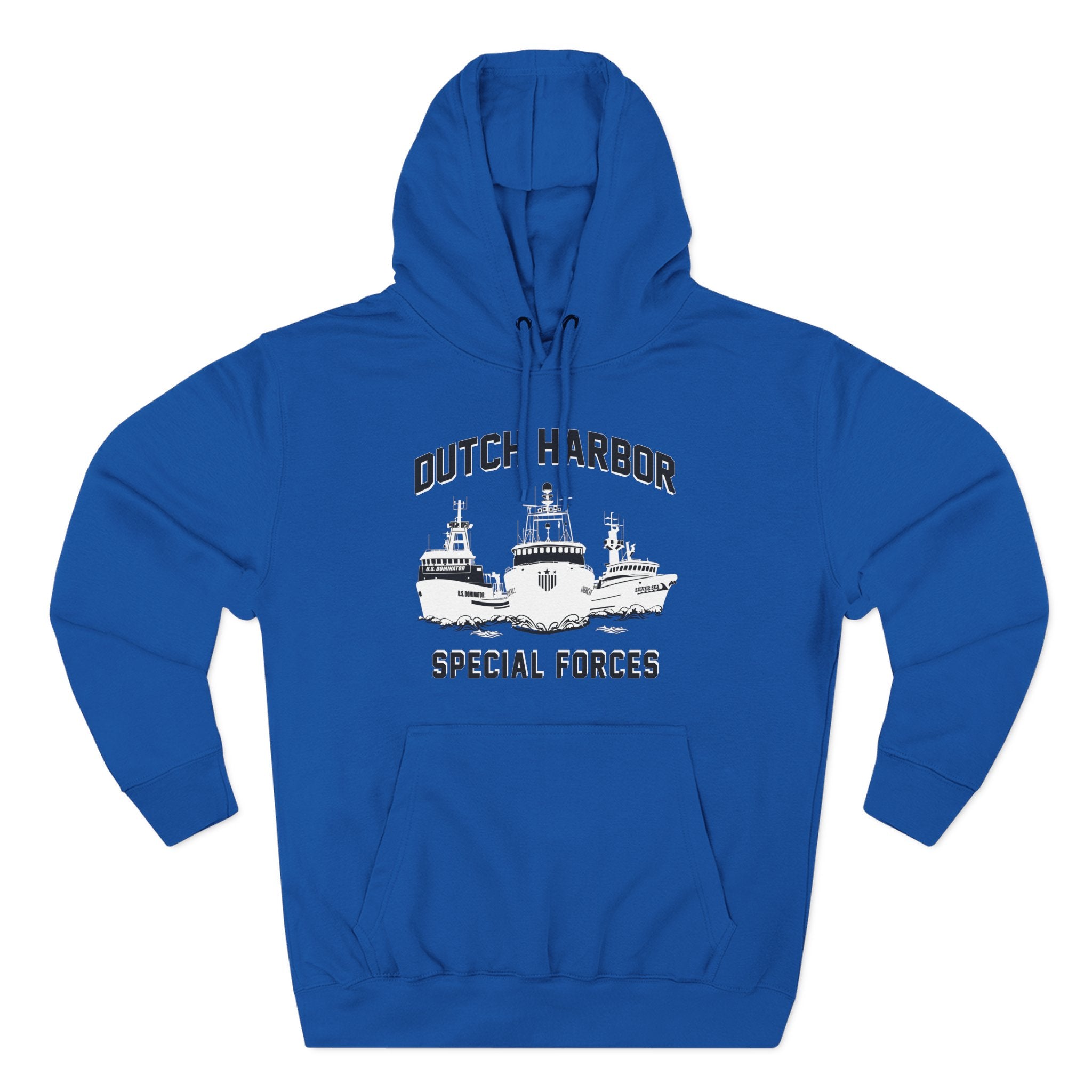Dutch Special Forces GreyThree-Panel Fleece Hoodie 54N