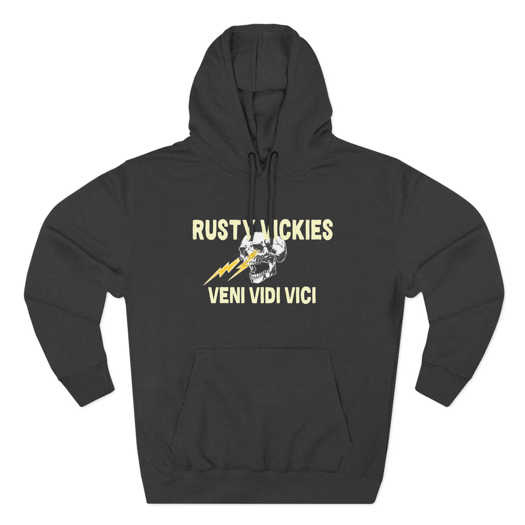 Rusty Vickie Three-Panel Fleece Hoodie