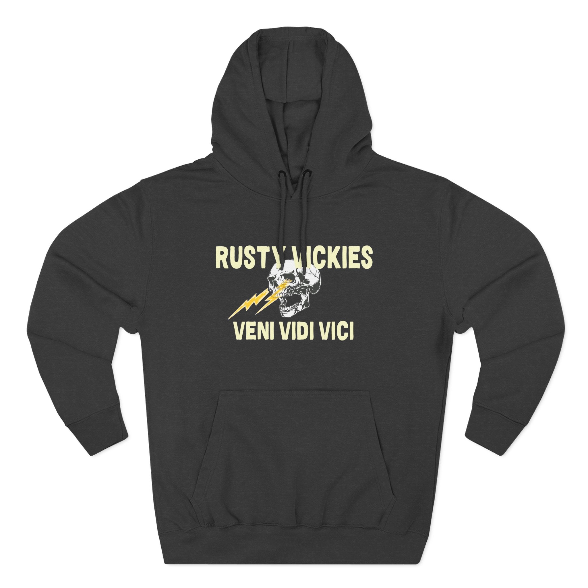 Rusty Vickie Three-Panel Fleece Hoodie