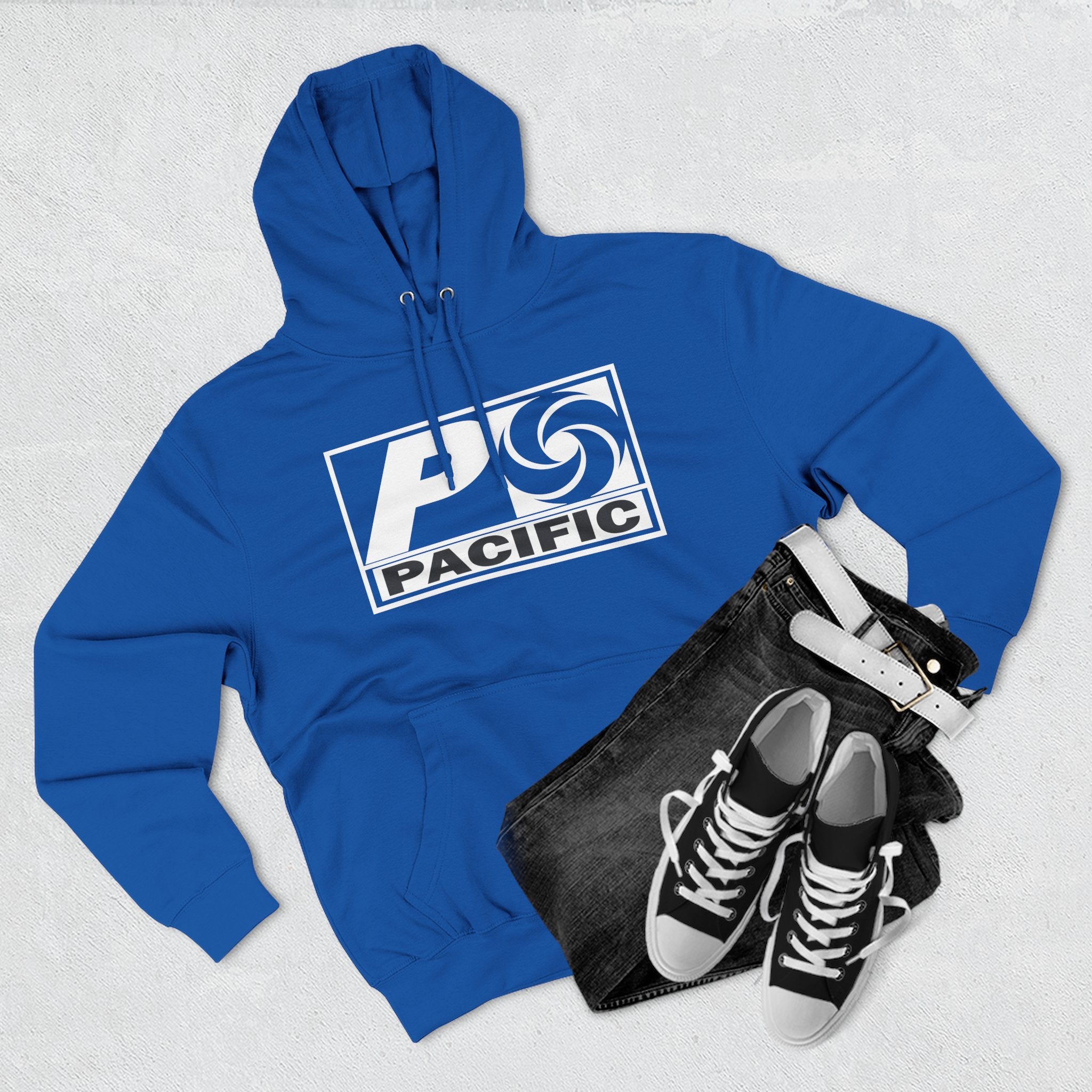 Pacific Swirl Three-Panel Fleece Hoodie 54N