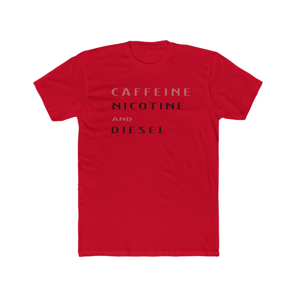 Caffeine and Diesel Unisex Cotton Crew Tee