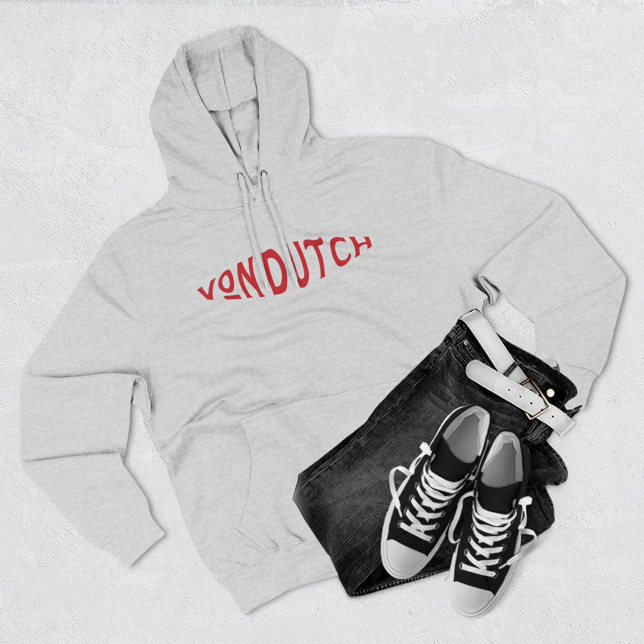 Von Dutch Three-Panel Fleece Hoodie