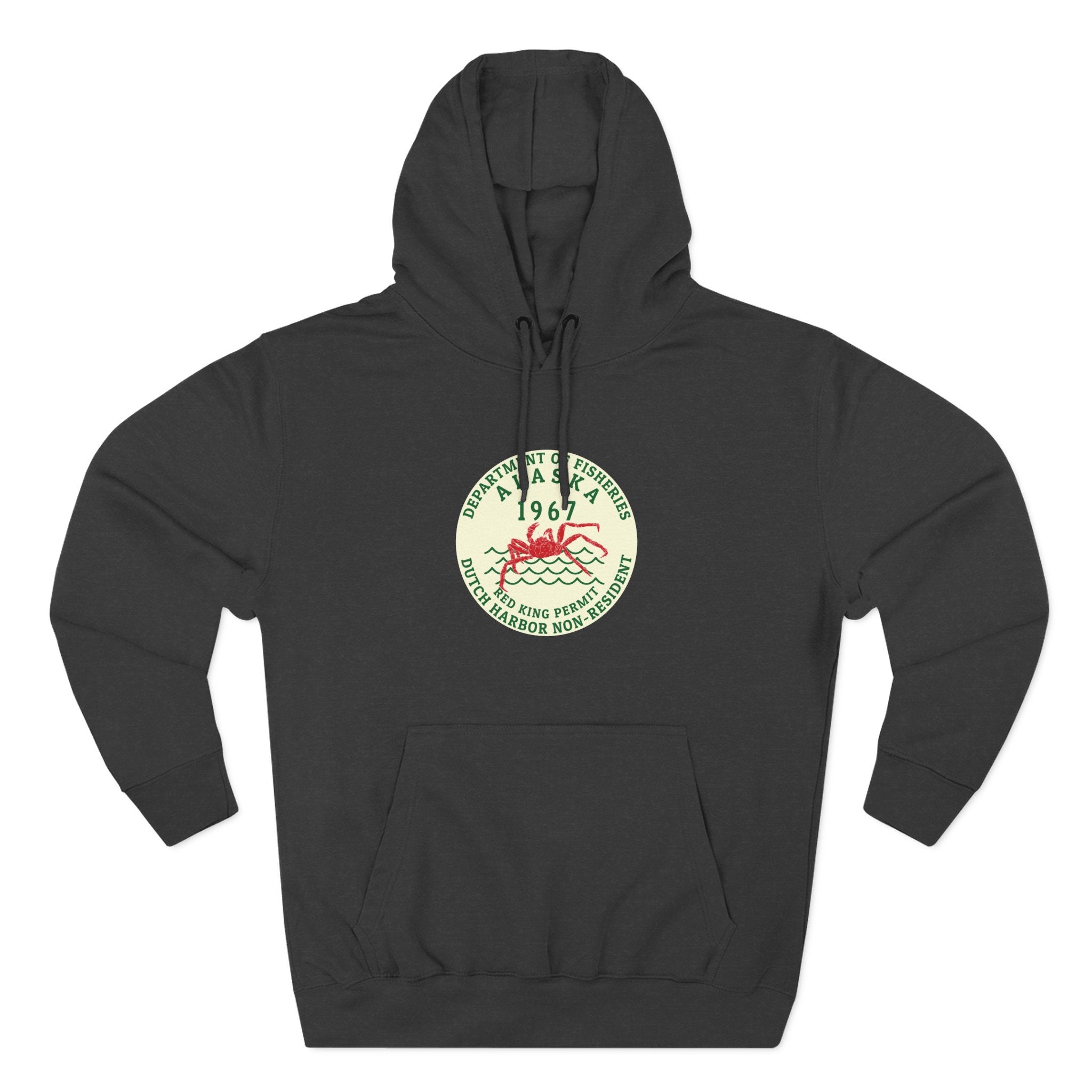 Red King Permit Three-Panel Fleece Hoodie