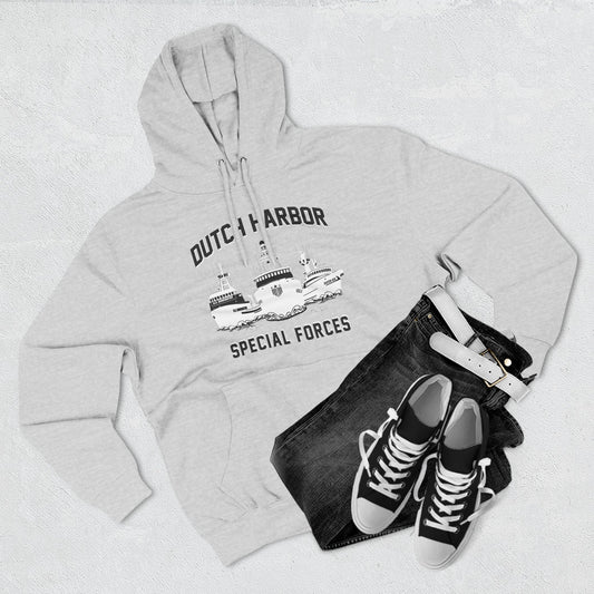 Dutch Special Forces GreyThree-Panel Fleece Hoodie