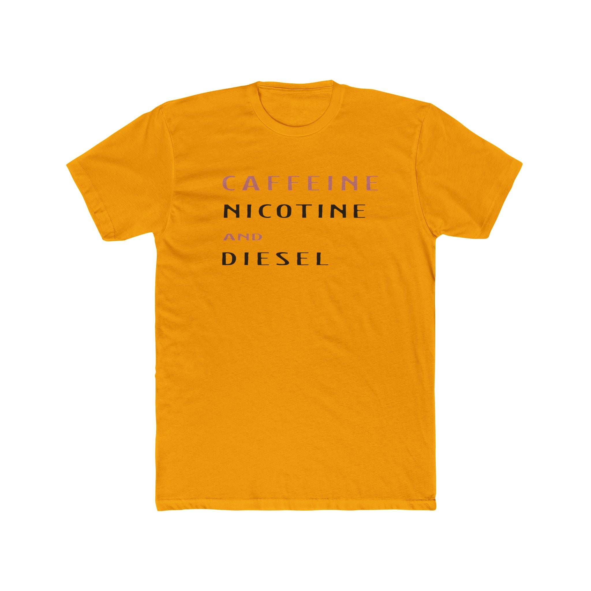 Caffeine and Diesel Unisex Cotton Crew Tee