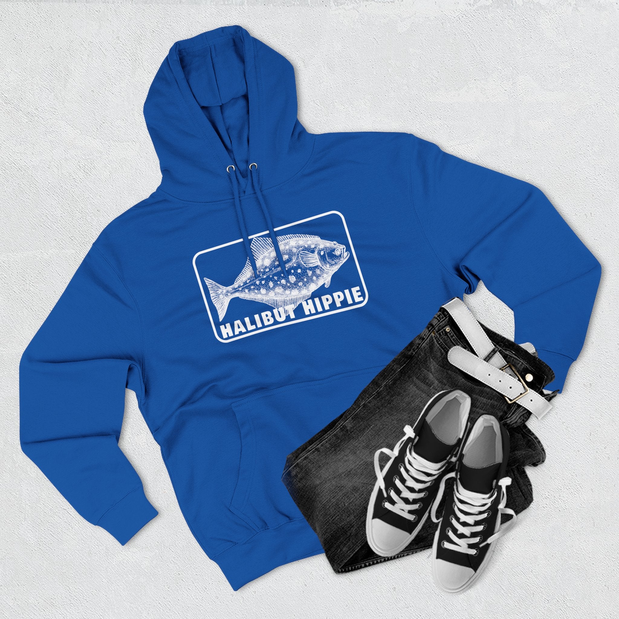 Halibut Hippie Three-Panel Fleece Hoodie 54N