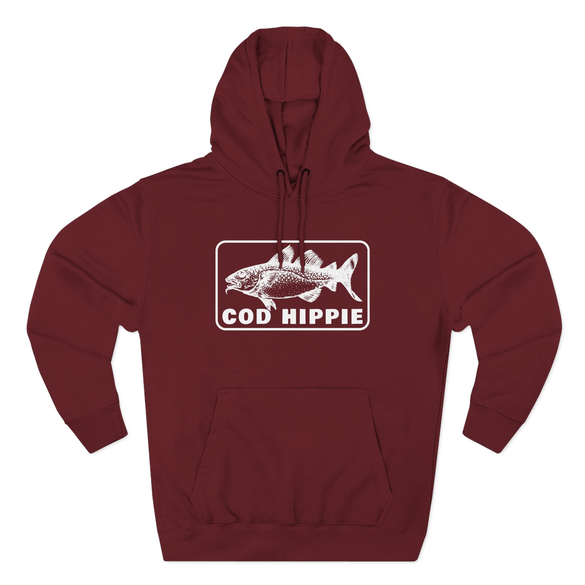 Cod Hippie Three-Panel Fleece Hoodie