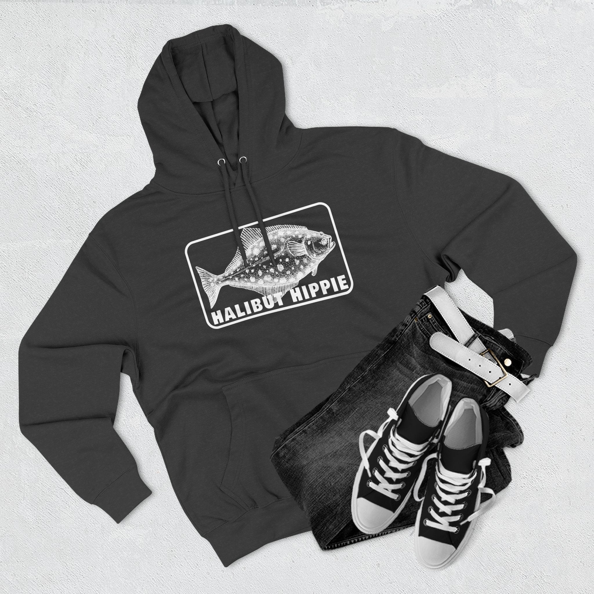 Halibut Hippie Three-Panel Fleece Hoodie 54N
