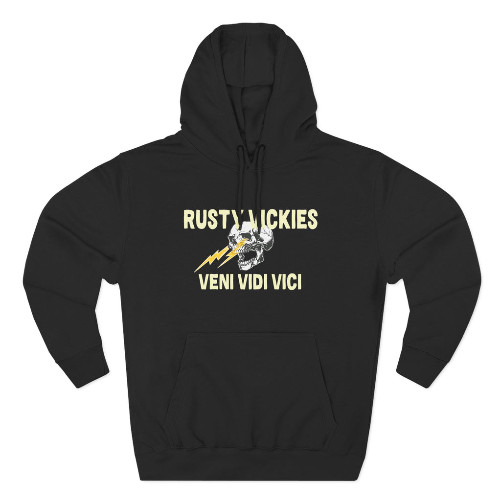 Rusty Vickie Three-Panel Fleece Hoodie